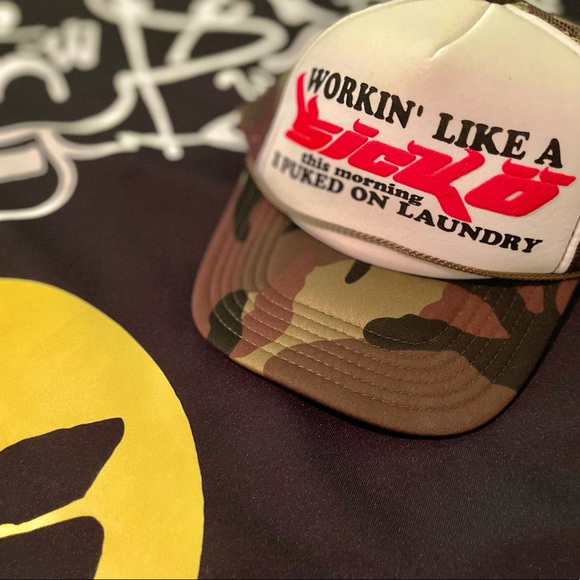 SICKO TRUCKER HAT CAMO - Picture 1 of 4